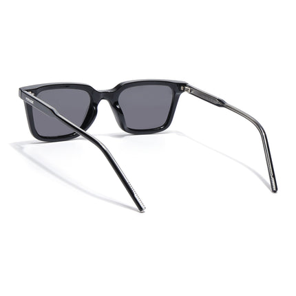 Wayfarer Polarized Sunglasses for Men & Women (Black Lens | Black Frame - PMG7872)
