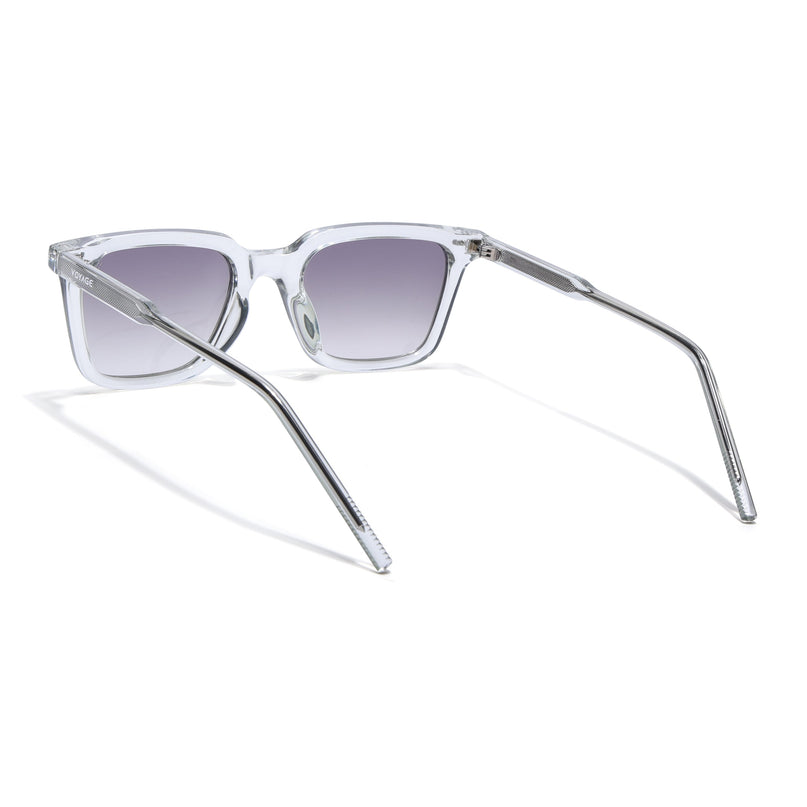 Wayfarer Polarized Sunglasses for Men & Women (Brown Lens | Light Grey Frame - PMG7876)