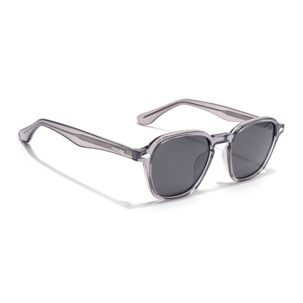 Wayfarer Polarized Sunglasses for Men & Women (Black Lens | Grey Frame - PMG7972)
