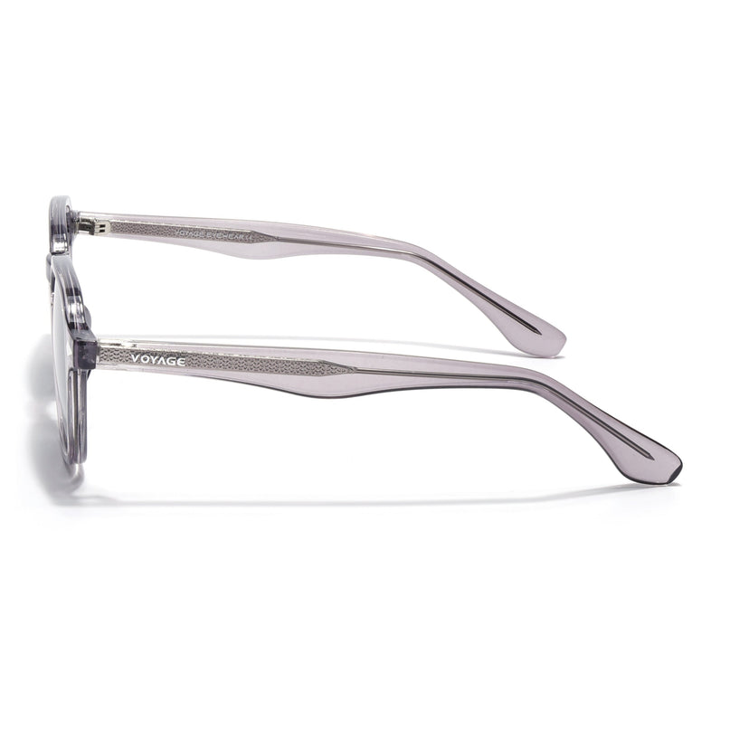 Wayfarer Polarized Sunglasses for Men & Women (Black Lens | Grey Frame - PMG7972)