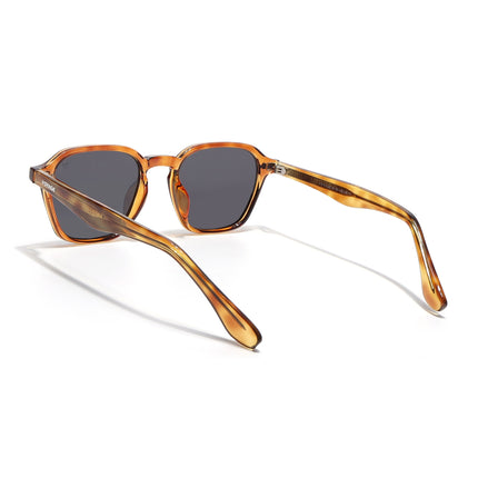 Wayfarer Polarized Sunglasses for Men & Women (Black Lens | Brown Frame - PMG7973)