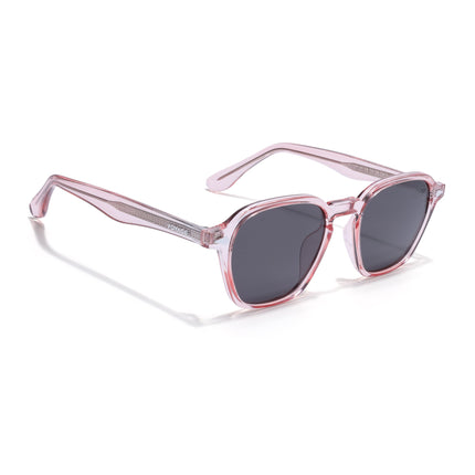 Wayfarer Polarized Sunglasses for Men & Women (Black Lens | Pink Frame - PMG7975)
