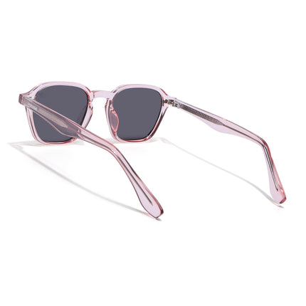 Wayfarer Polarized Sunglasses for Men & Women (Black Lens | Pink Frame - PMG7975)