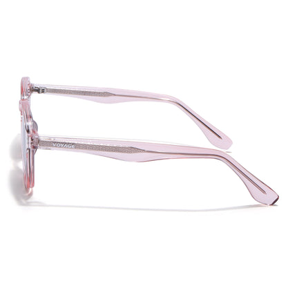 Wayfarer Polarized Sunglasses for Men & Women (Black Lens | Pink Frame - PMG7975)