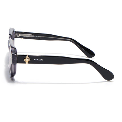 Square Polarized Sunglasses for Men & Women (Grey Lens | Grey Frame - PMG7966)