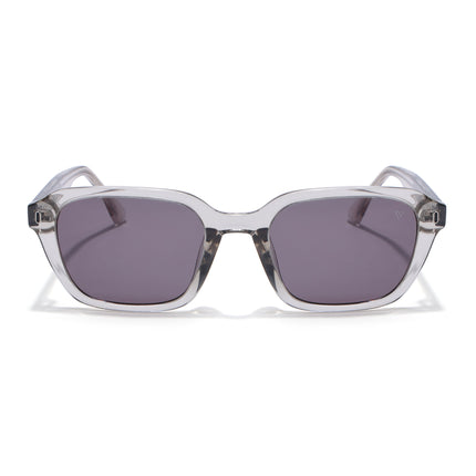 Wayfarer Polarized Sunglasses for Men & Women (Brown Lens | Grey Frame - PMG7904)