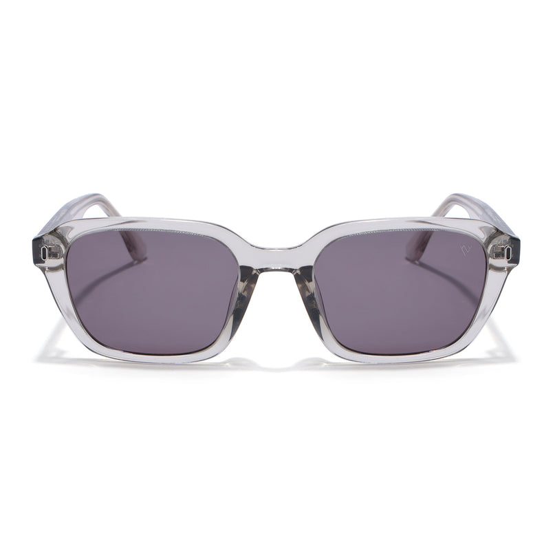 Wayfarer Polarized Sunglasses for Men & Women (Brown Lens | Grey Frame - PMG7904)