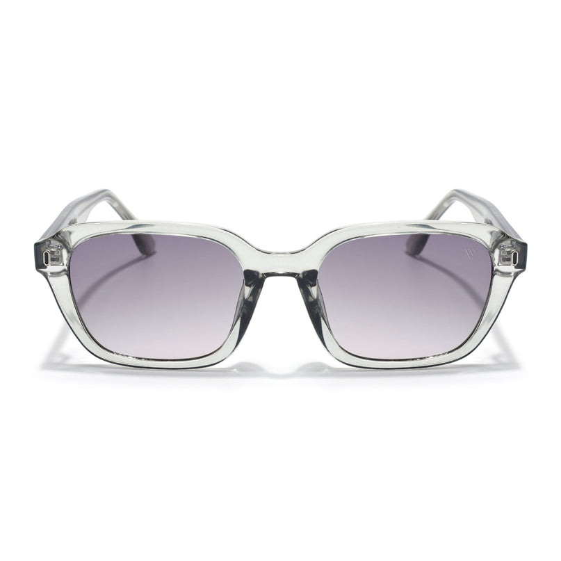 Wayfarer Polarized Sunglasses for Men & Women (Light Brown Lens | Light Grey Frame - PMG7905)
