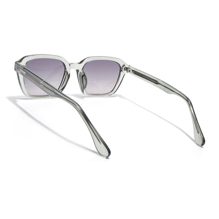 Wayfarer Polarized Sunglasses for Men & Women (Light Brown Lens | Light Grey Frame - PMG7905)