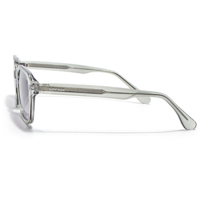 Wayfarer Polarized Sunglasses for Men & Women (Light Brown Lens | Light Grey Frame - PMG7905)