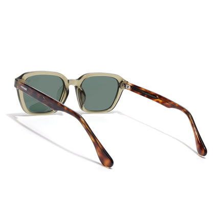 Wayfarer Polarized Sunglasses for Men & Women (Green Lens | Green Frame - PMG7906)