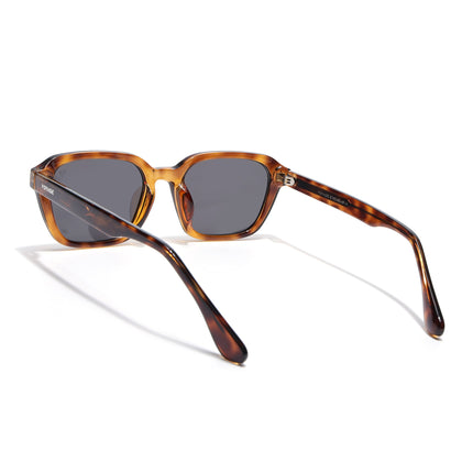 Wayfarer Polarized Sunglasses for Men & Women (Black Lens | Demi Brown Frame - PMG7908)