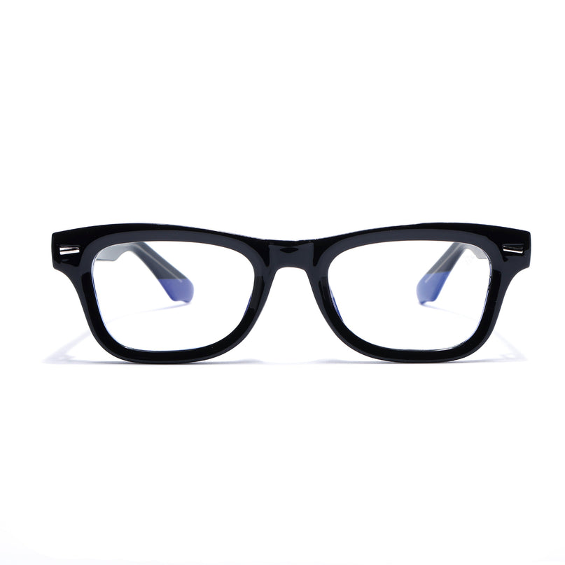 Voyage Black Wayfarer Eyeglasses for Men & Women (KG2529FMG8040)