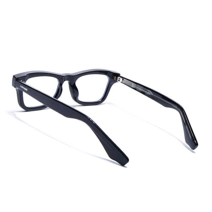 Voyage Black Wayfarer Eyeglasses for Men & Women (KG2529FMG8040)