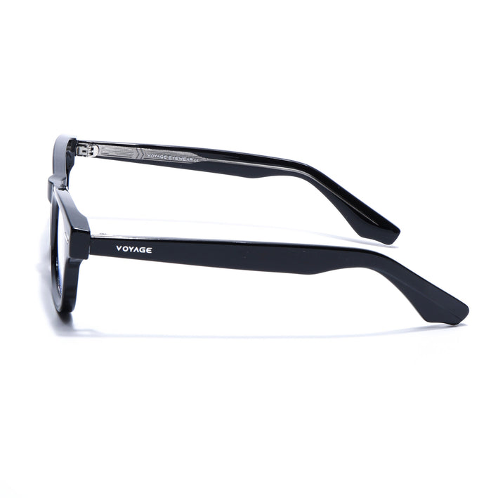 Voyage Black Wayfarer Eyeglasses for Men & Women (KG2529FMG8040)