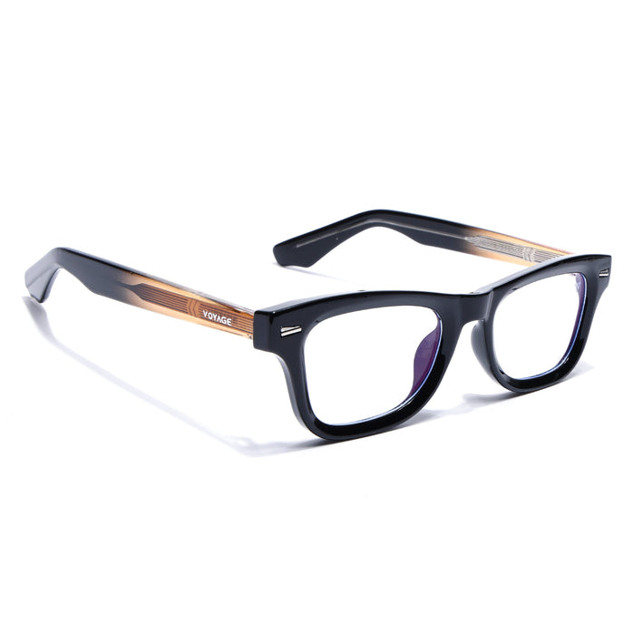 Voyage Black Wayfarer Eyeglasses for Men & Women (KG2529FMG8041)