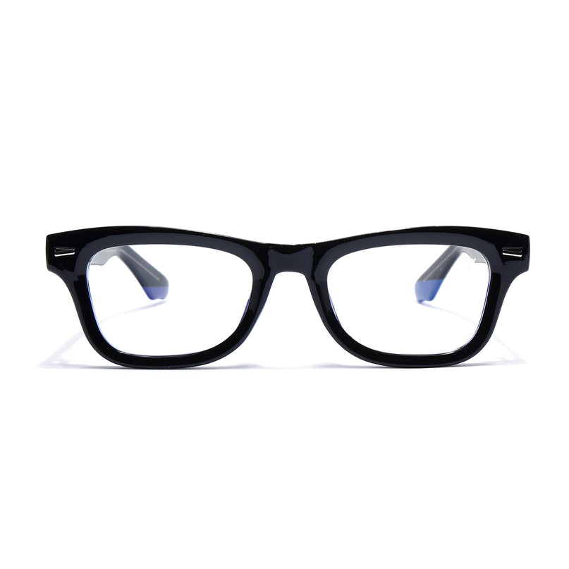 Voyage Black Wayfarer Eyeglasses for Men & Women (KG2529FMG8041)