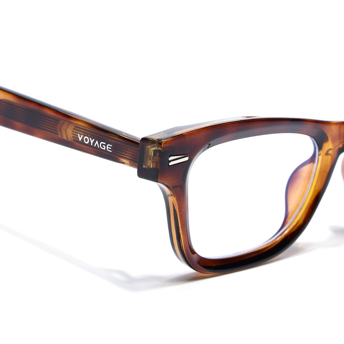 Voyage Demi Brown Wayfarer Eyeglasses for Men & Women (KG2529FMG8042)