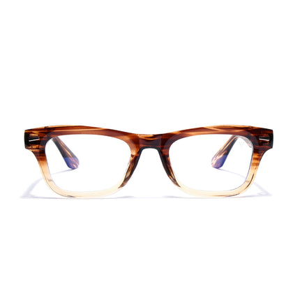 Voyage Brown Wayfarer Eyeglasses for Men & Women (KG2529FMG8043)