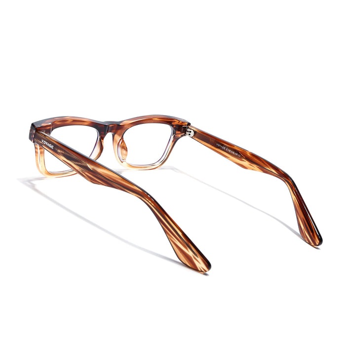 Voyage Brown Wayfarer Eyeglasses for Men & Women (KG2529FMG8043)