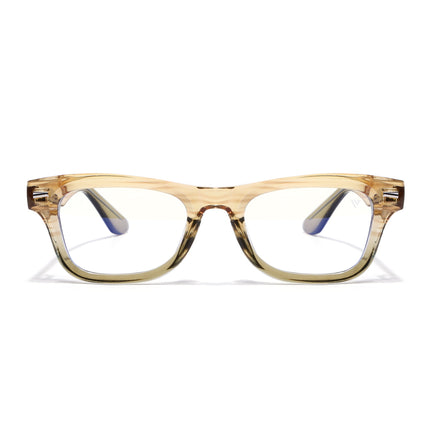 Voyage Light Brown Wayfarer Eyeglasses for Men & Women (KG2529FMG8044)