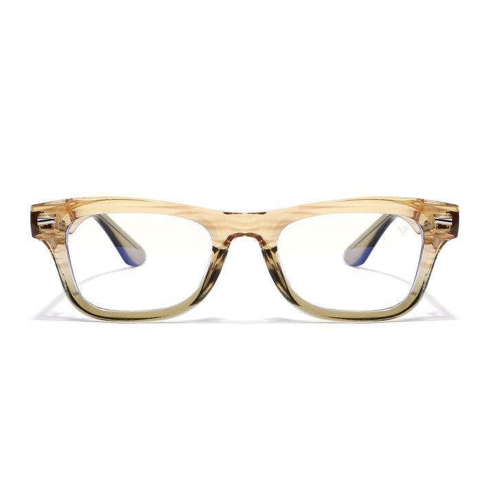 Voyage Light Brown Wayfarer Eyeglasses for Men & Women (KG2529FMG8044)