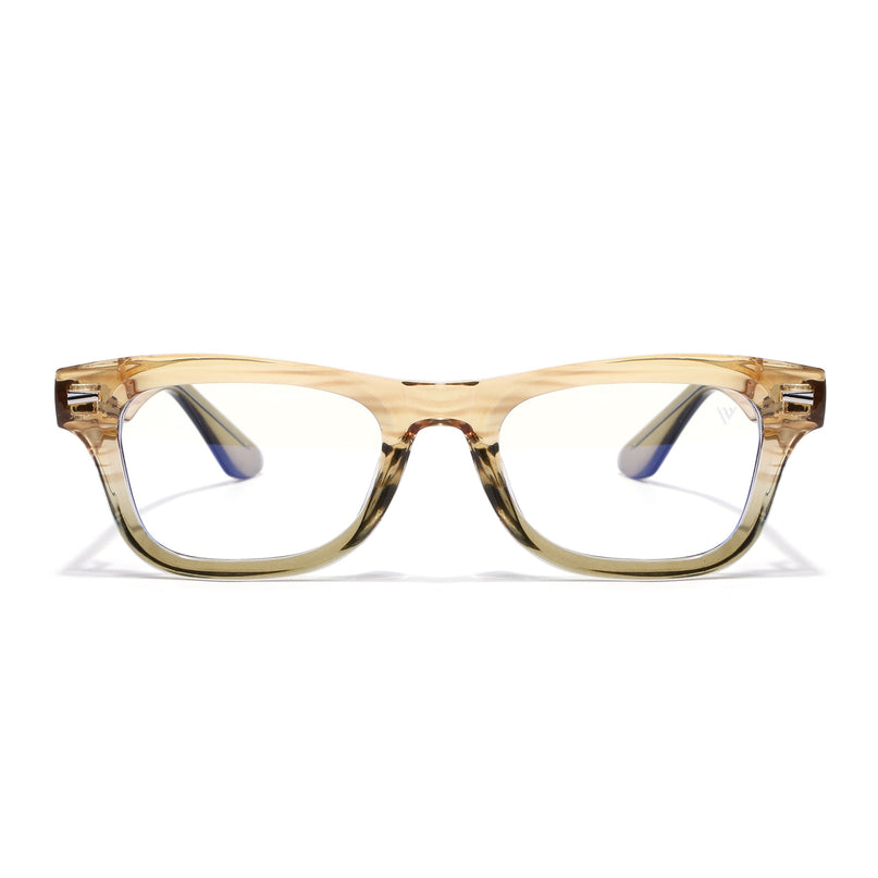 Voyage Light Brown Wayfarer Eyeglasses for Men & Women (KG2529FMG8044)