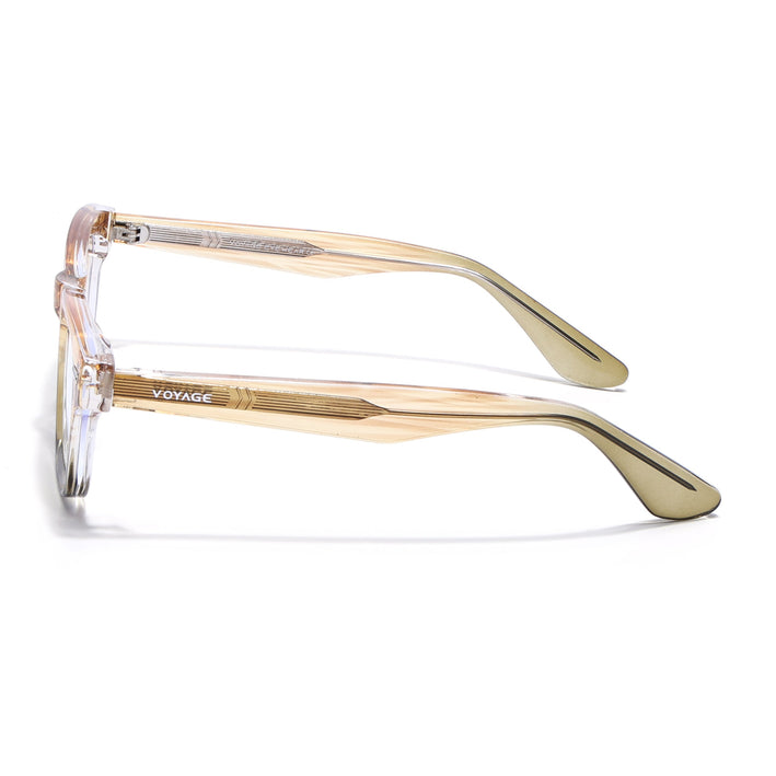 Voyage Light Brown Wayfarer Eyeglasses for Men & Women (KG2529FMG8044)