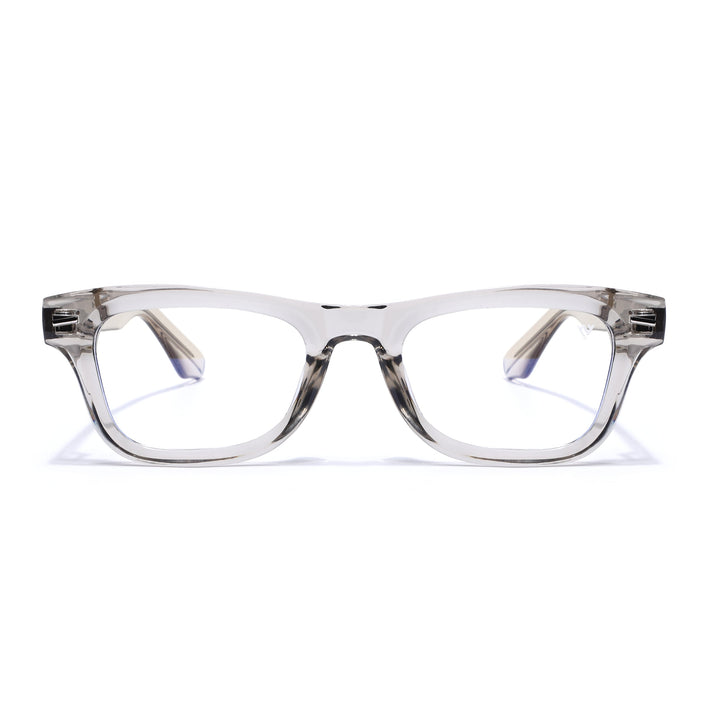 Voyage Grey Wayfarer Eyeglasses for Men & Women (KG2529FMG8045)