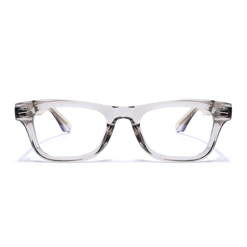 Voyage Grey Wayfarer Eyeglasses for Men & Women (KG2529FMG8045)