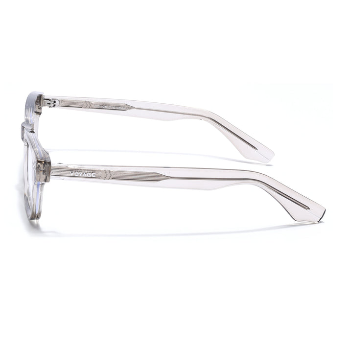 Voyage Grey Wayfarer Eyeglasses for Men & Women (KG2529FMG8045)