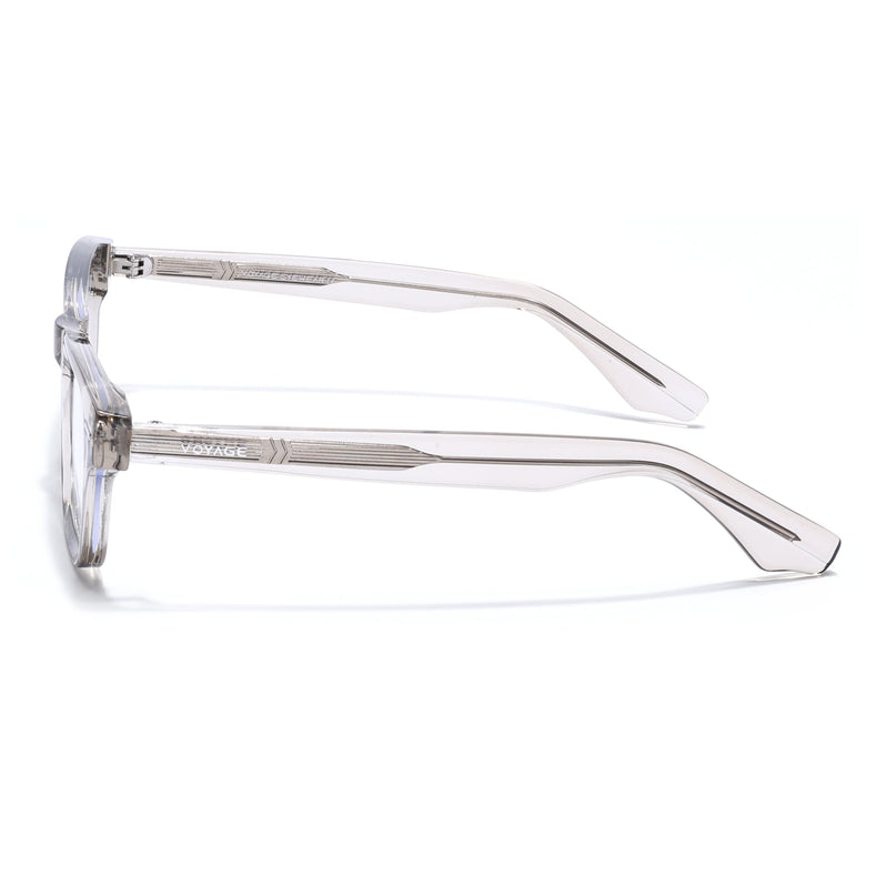 Voyage Grey Wayfarer Eyeglasses for Men & Women (KG2529FMG8045)