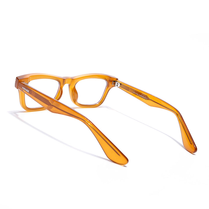 Voyage Orange Wayfarer Eyeglasses for Men & Women (KG2529FMG8046)