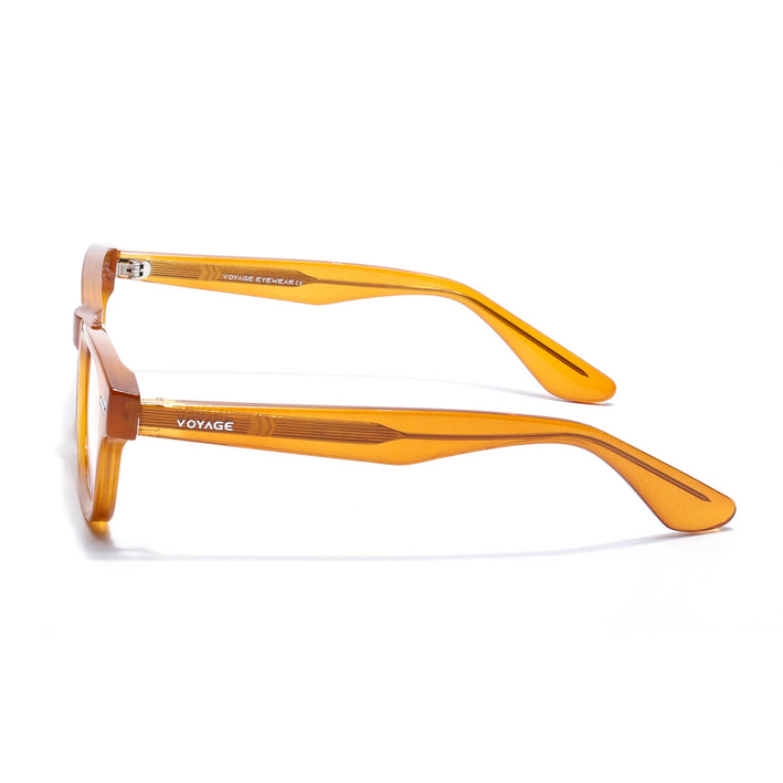Voyage Orange Wayfarer Eyeglasses for Men & Women (KG2529FMG8046)