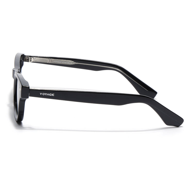 Wayfarer Polarized Sunglasses for Men & Women (Black Lens | Black Frame - PMG7883)