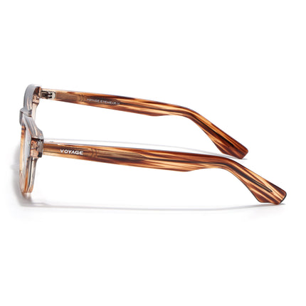 Wayfarer Polarized Sunglasses for Men & Women (Black Lens | Brown Frame - PMG7886)