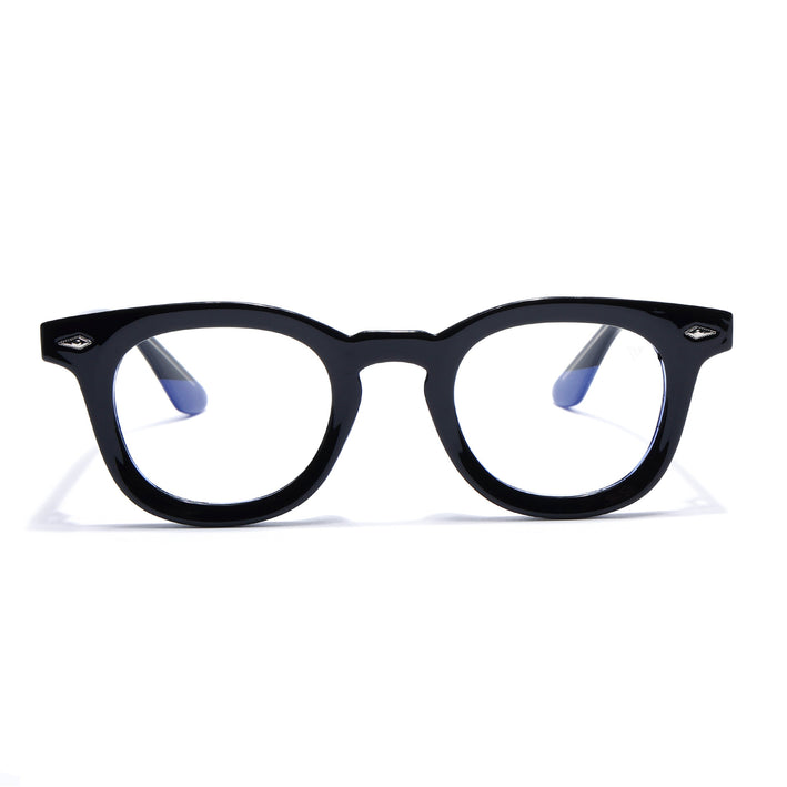 Voyage Black Wayfarer Eyeglasses for Men & Women (KG2530FMG8033)