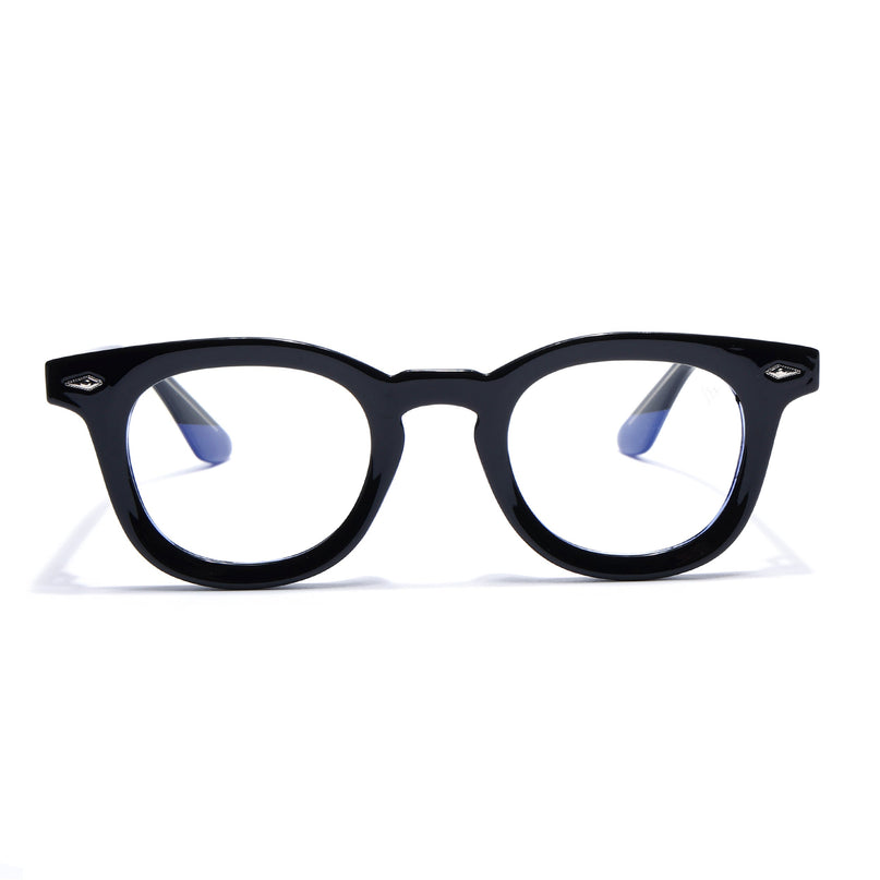 Voyage Black Wayfarer Eyeglasses for Men & Women (KG2530FMG8033)