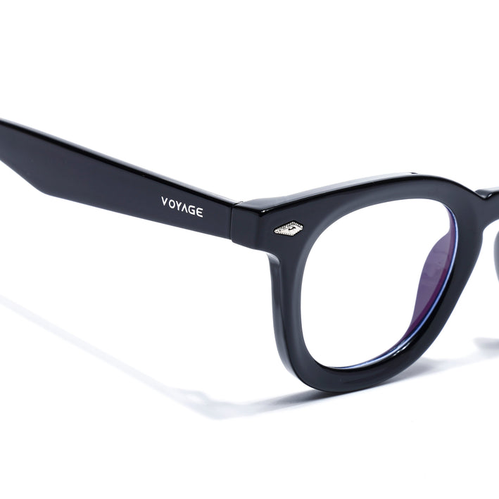Voyage Black Wayfarer Eyeglasses for Men & Women (KG2530FMG8033)