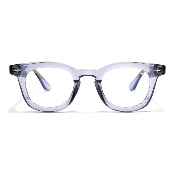 Voyage Grey Wayfarer Eyeglasses for Men & Women (KG2530FMG8034)