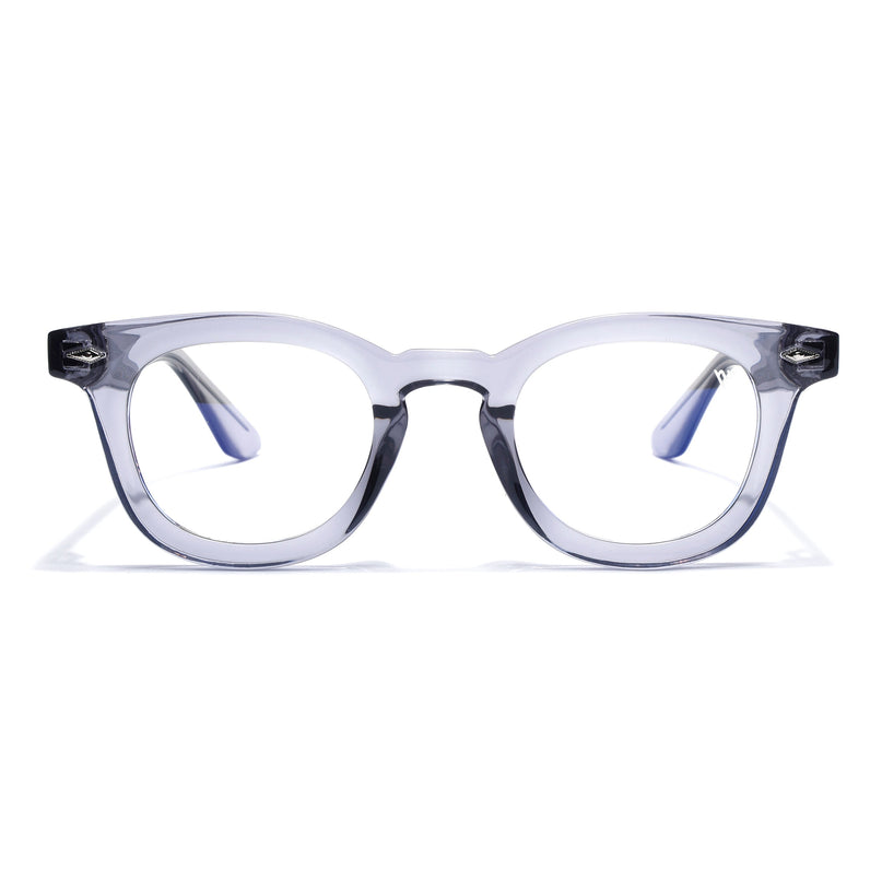 Voyage Grey Wayfarer Eyeglasses for Men & Women (KG2530FMG8034)
