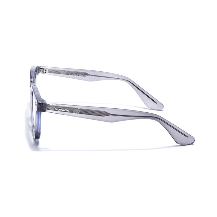 Voyage Grey Wayfarer Eyeglasses for Men & Women (KG2530FMG8034)