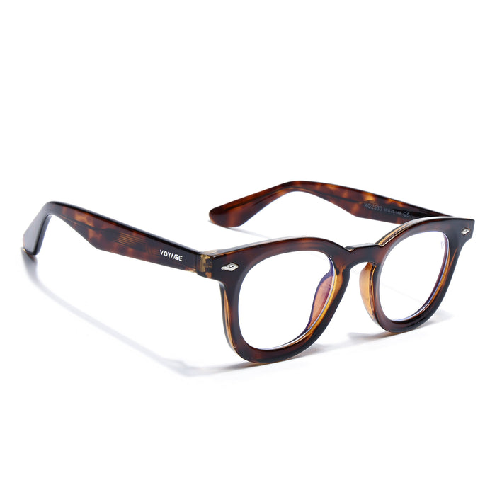 Voyage Demi Brown Wayfarer Eyeglasses for Men & Women (KG2530FMG8035)