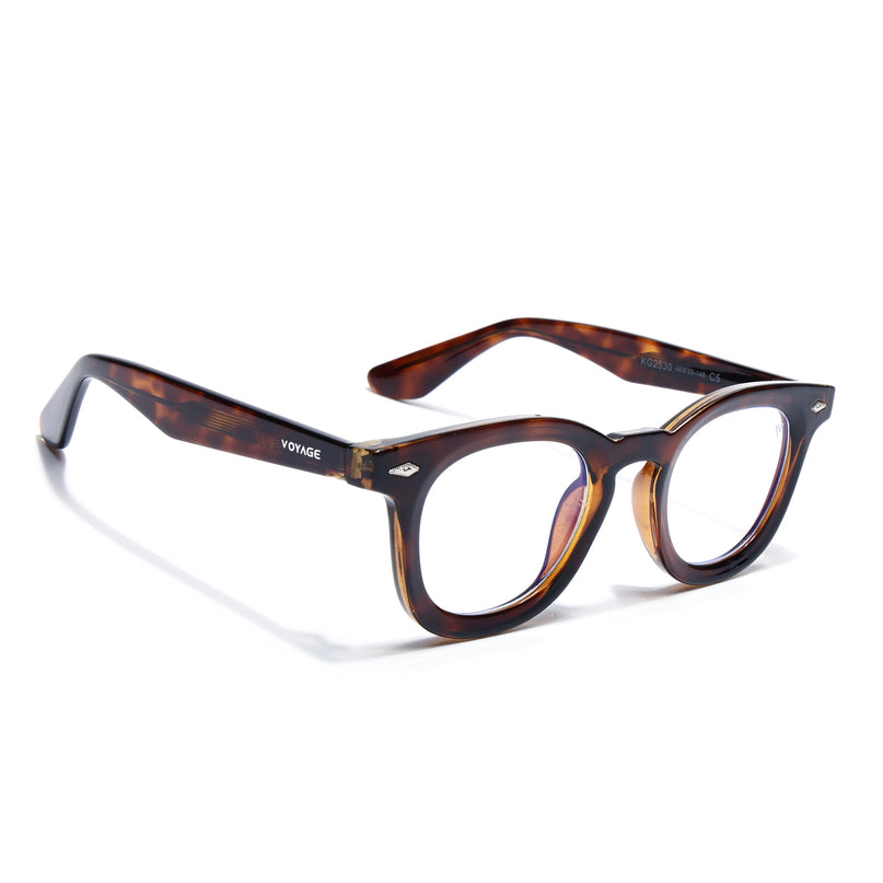 Voyage Demi Brown Wayfarer Eyeglasses for Men & Women (KG2530FMG8035)