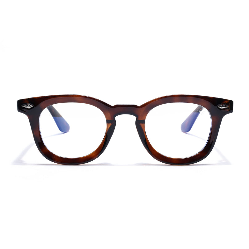Voyage Demi Brown Wayfarer Eyeglasses for Men & Women (KG2530FMG8035)