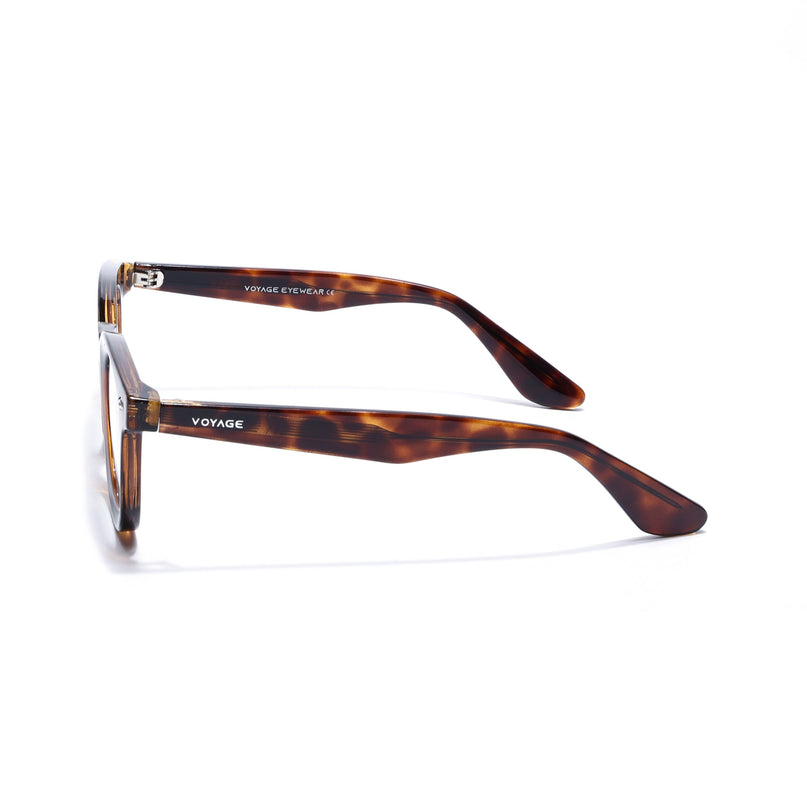 Voyage Demi Brown Wayfarer Eyeglasses for Men & Women (KG2530FMG8035)