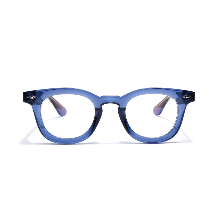 Voyage Blue Wayfarer Eyeglasses for Men & Women (KG2530FMG8036)
