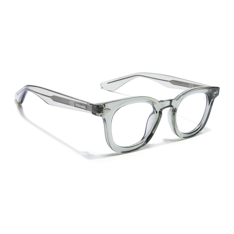 Voyage Green Wayfarer Eyeglasses for Men & Women (KG2530FMG8037)
