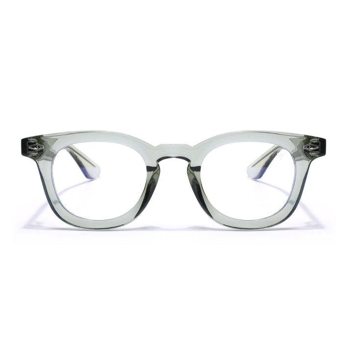 Voyage Green Wayfarer Eyeglasses for Men & Women (KG2530FMG8037)