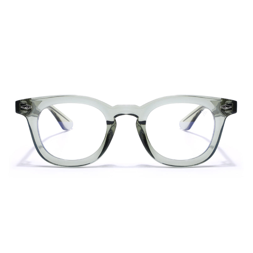 Voyage Green Wayfarer Eyeglasses for Men & Women (KG2530FMG8037)